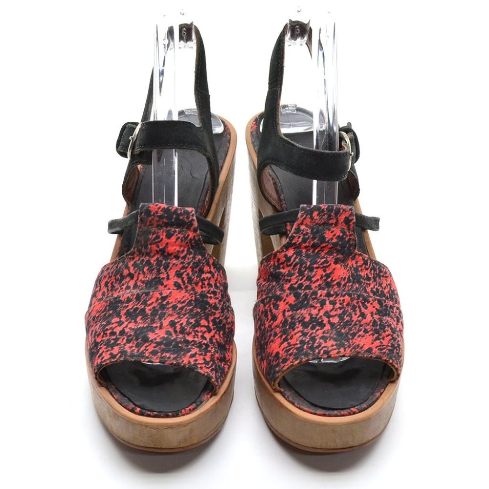 Rachel Comey Spade Paint Wooden Sandals size 9 - Picture 3 of 6